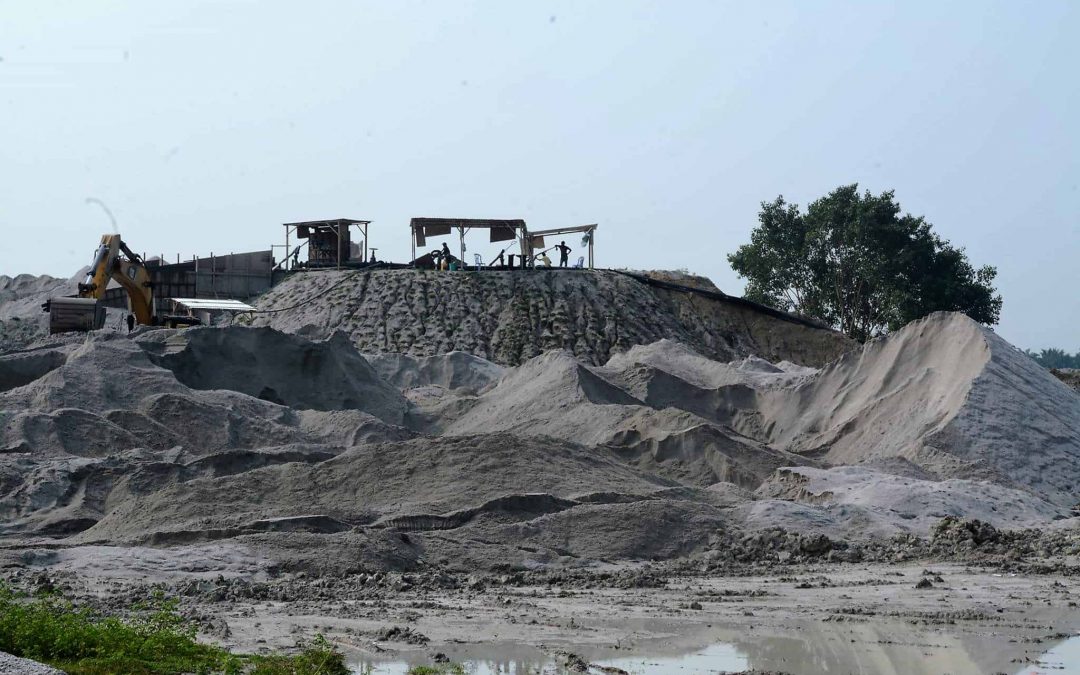 Sand Washing Pit at TNG Sdn. Bhd. Mining Plant