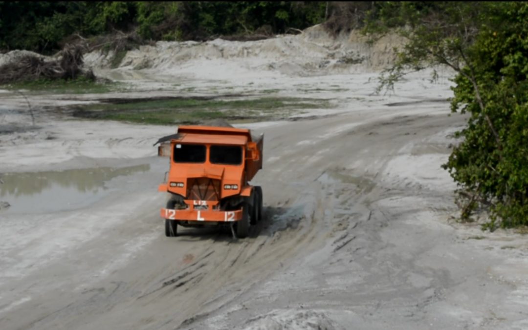Unloading The Unwashed Sand In TNG Sdn. Bhd. Mining Plant